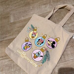 Disney World holiday ornament Beige Tote Bag